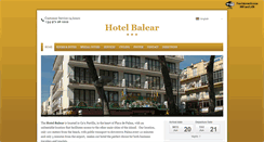 Desktop Screenshot of hotelbalear.com