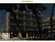 Tablet Screenshot of hotelbalear.com